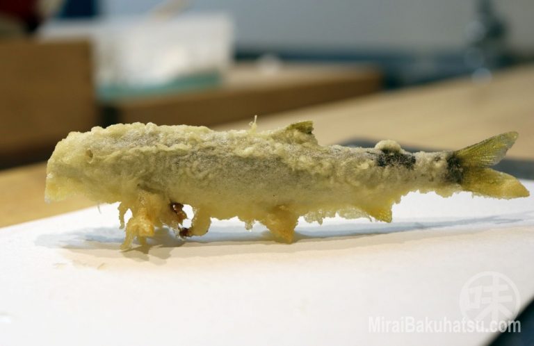 鮎の天ぷら＠稲むら